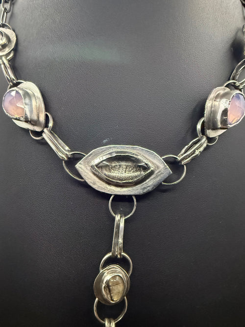 Caamp Lavender Moonstone Lariat Necklace