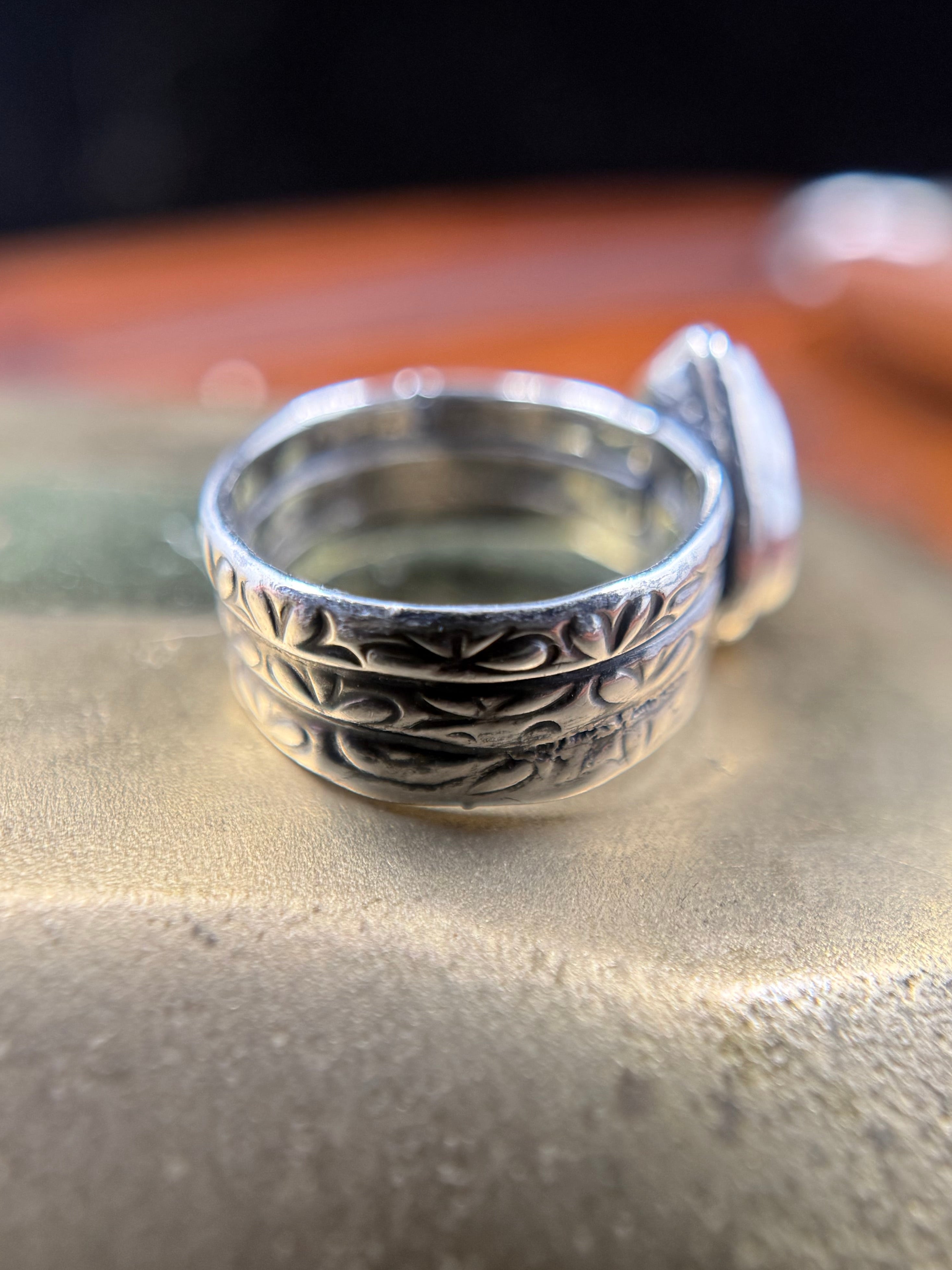 Suburban Requiem Moldavite Ring
