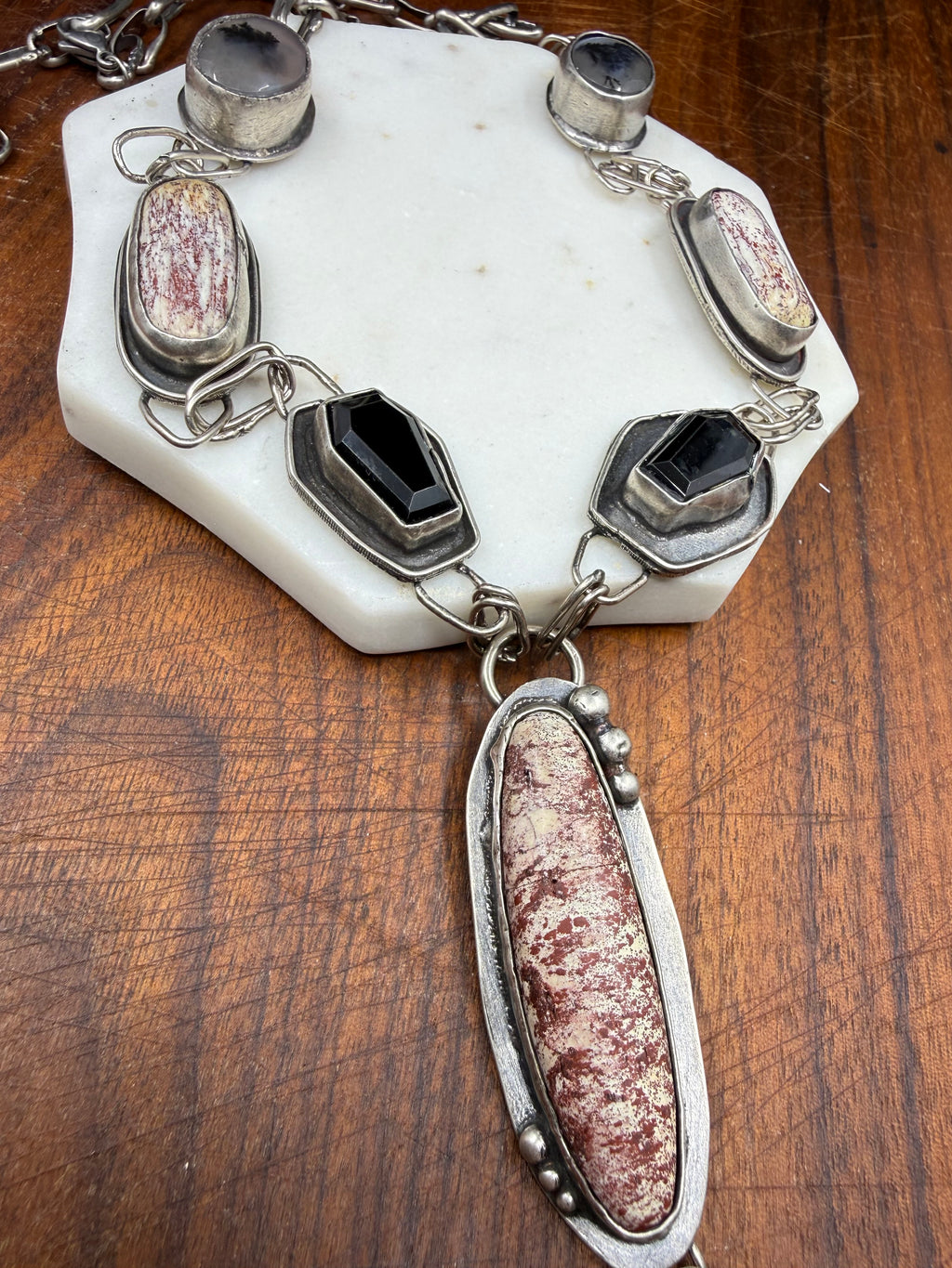 Watch This Lariat (Red Buffalo Necklace)