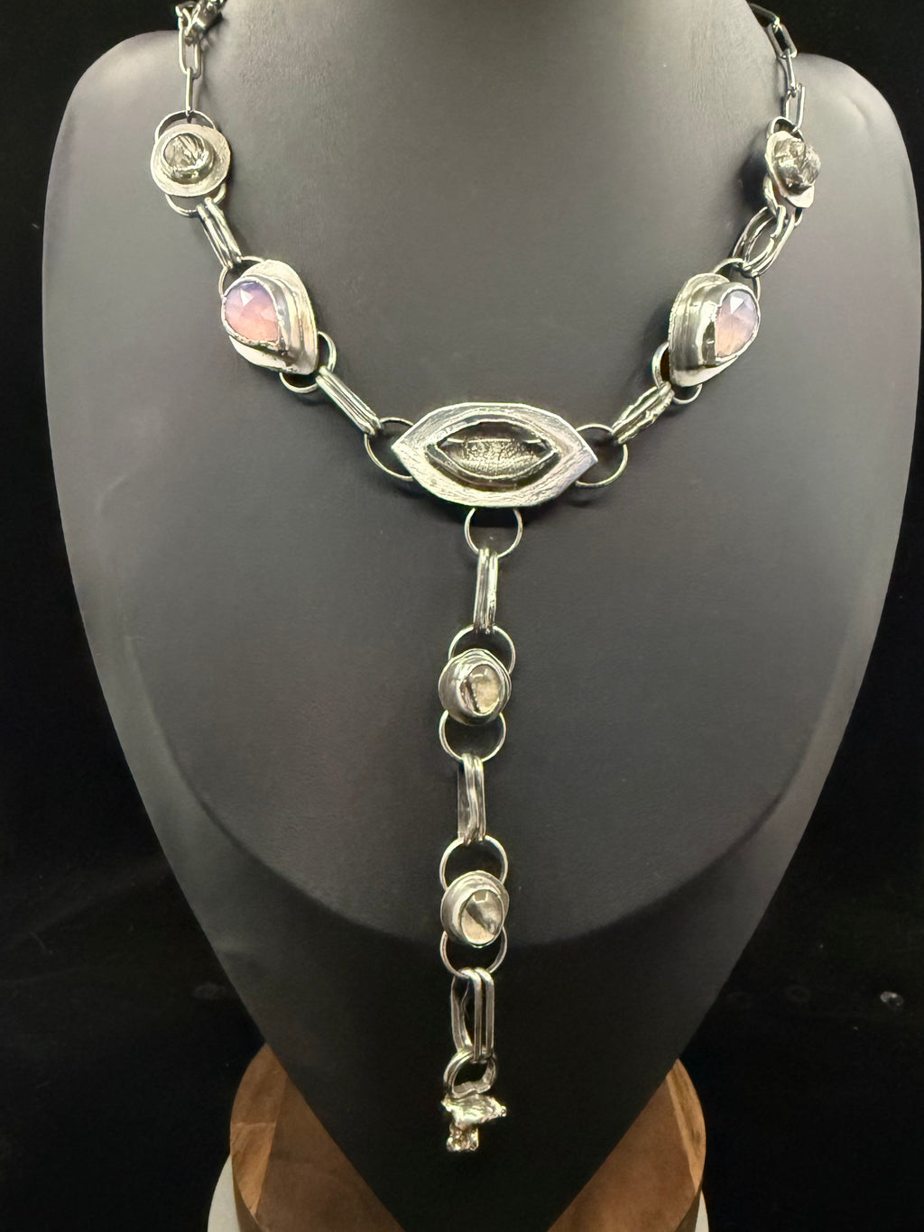 Caamp Lavender Moonstone Lariat Necklace