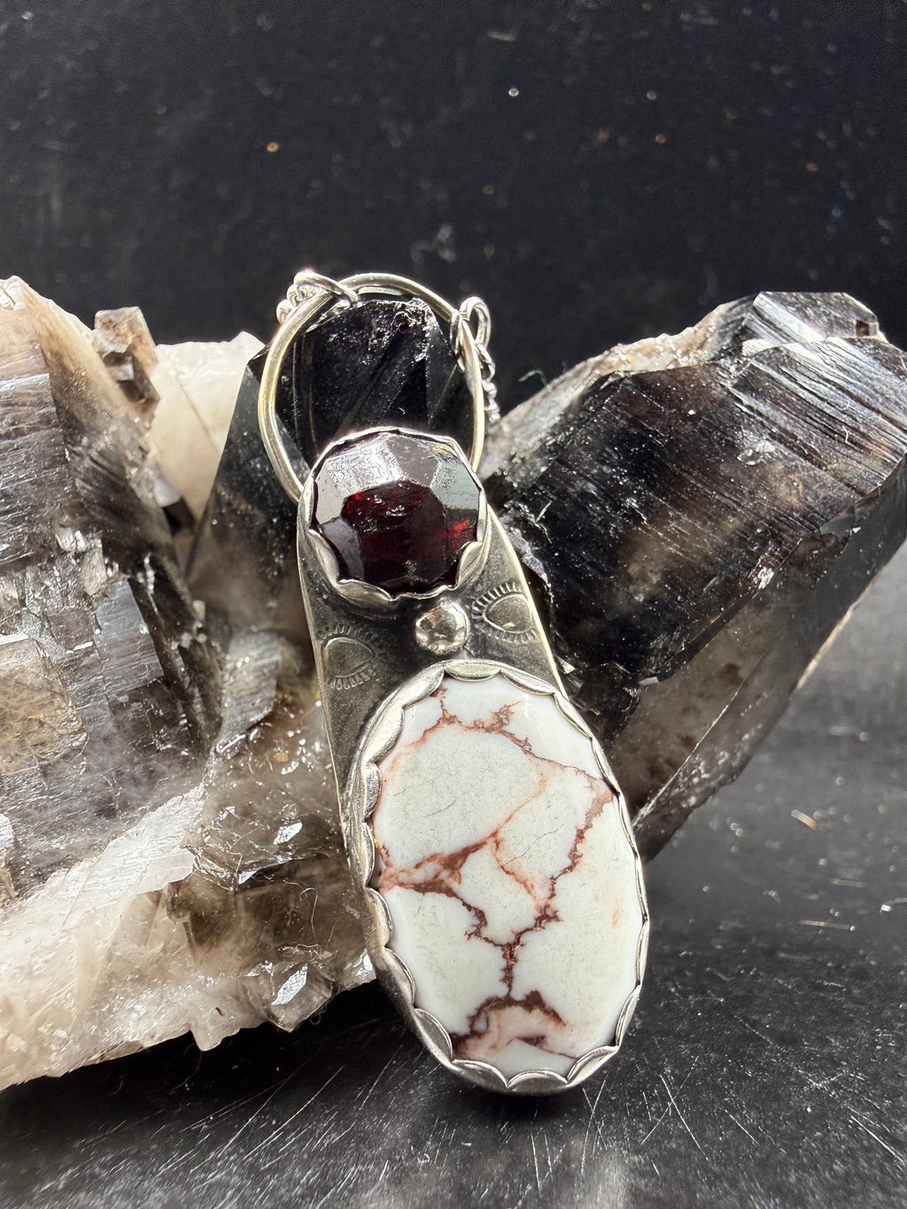 You Aint Gotta Die (To Be Dead to Me) Garnet Necklace