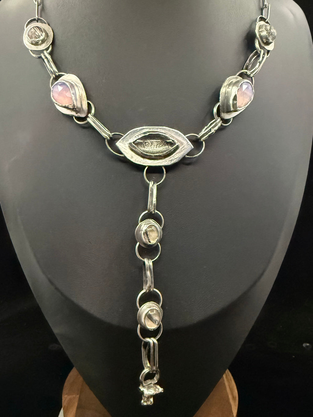 Caamp Lavender Moonstone Lariat Necklace