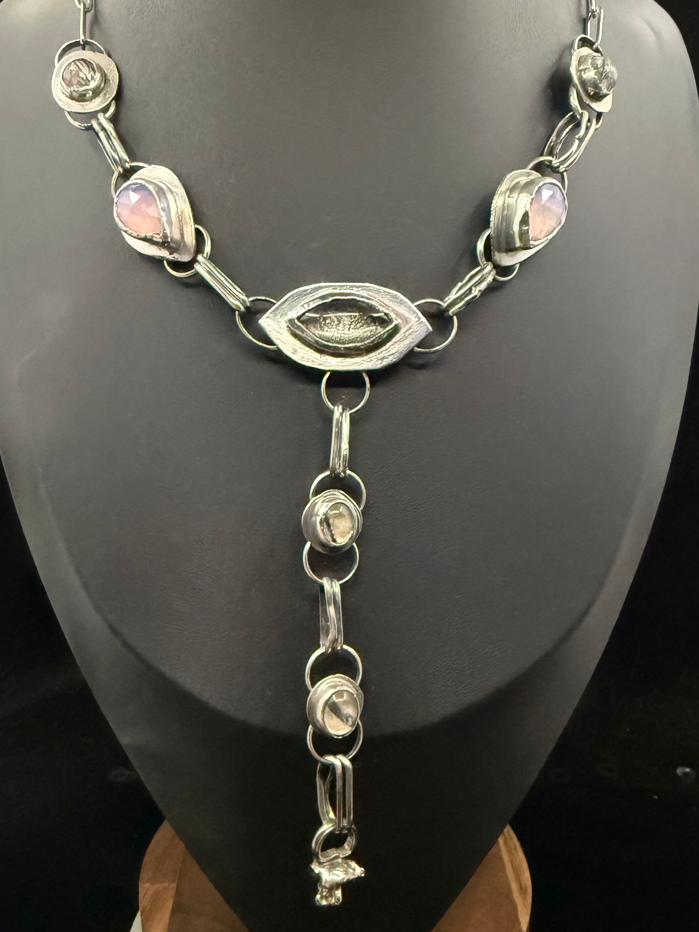 Caamp Lavender Moonstone Lariat Necklace