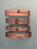 Copper & Brass Stamped Bangles