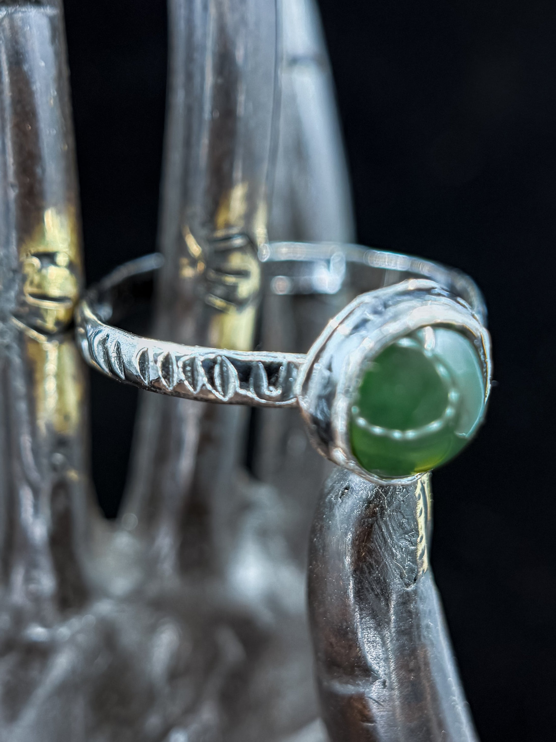 Jade Modern Stacking Ring