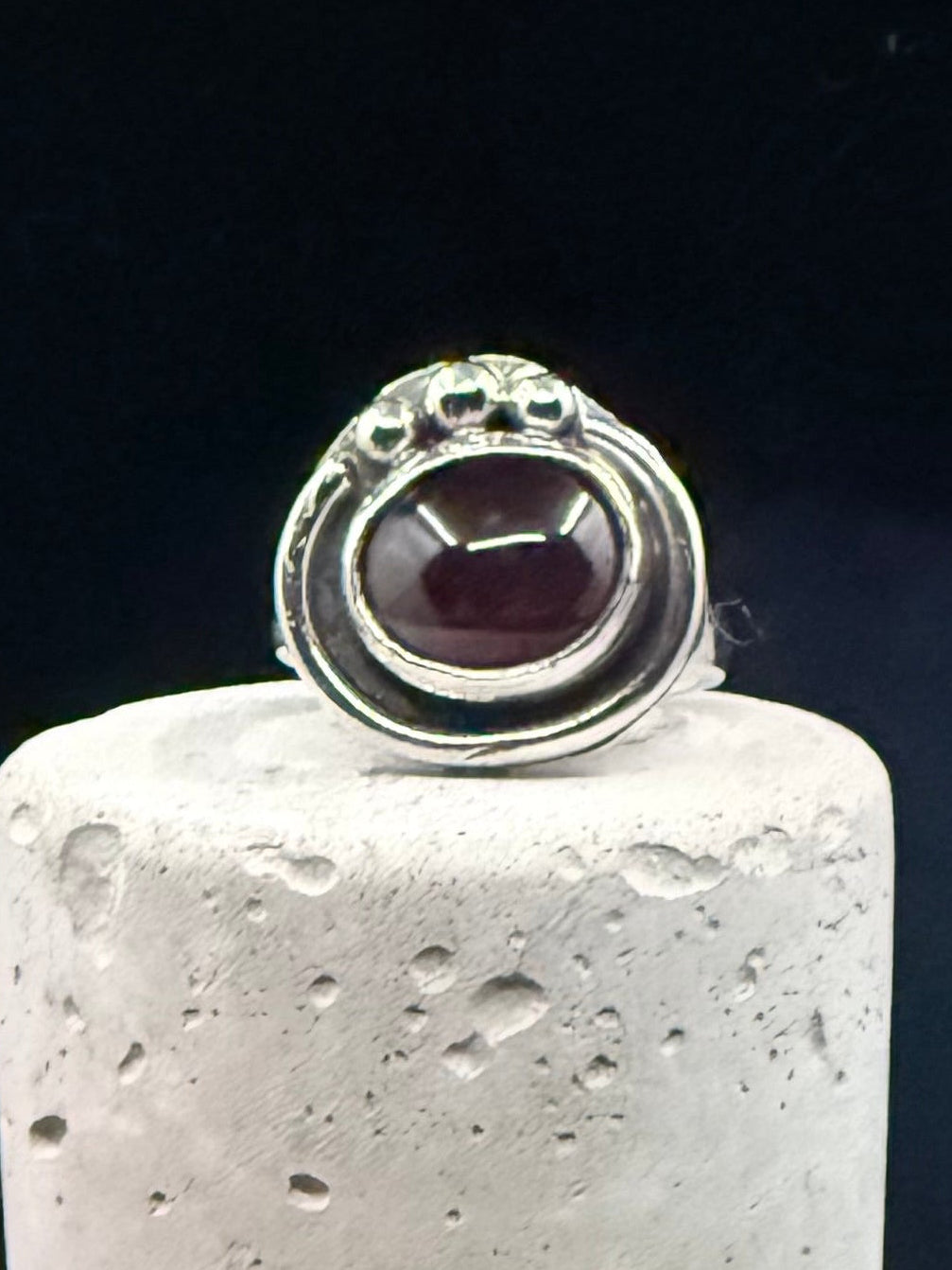 Nightlark Garnet Ring