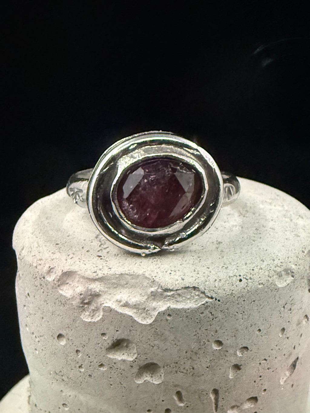 Cerberus Berry Tourmaline Ring