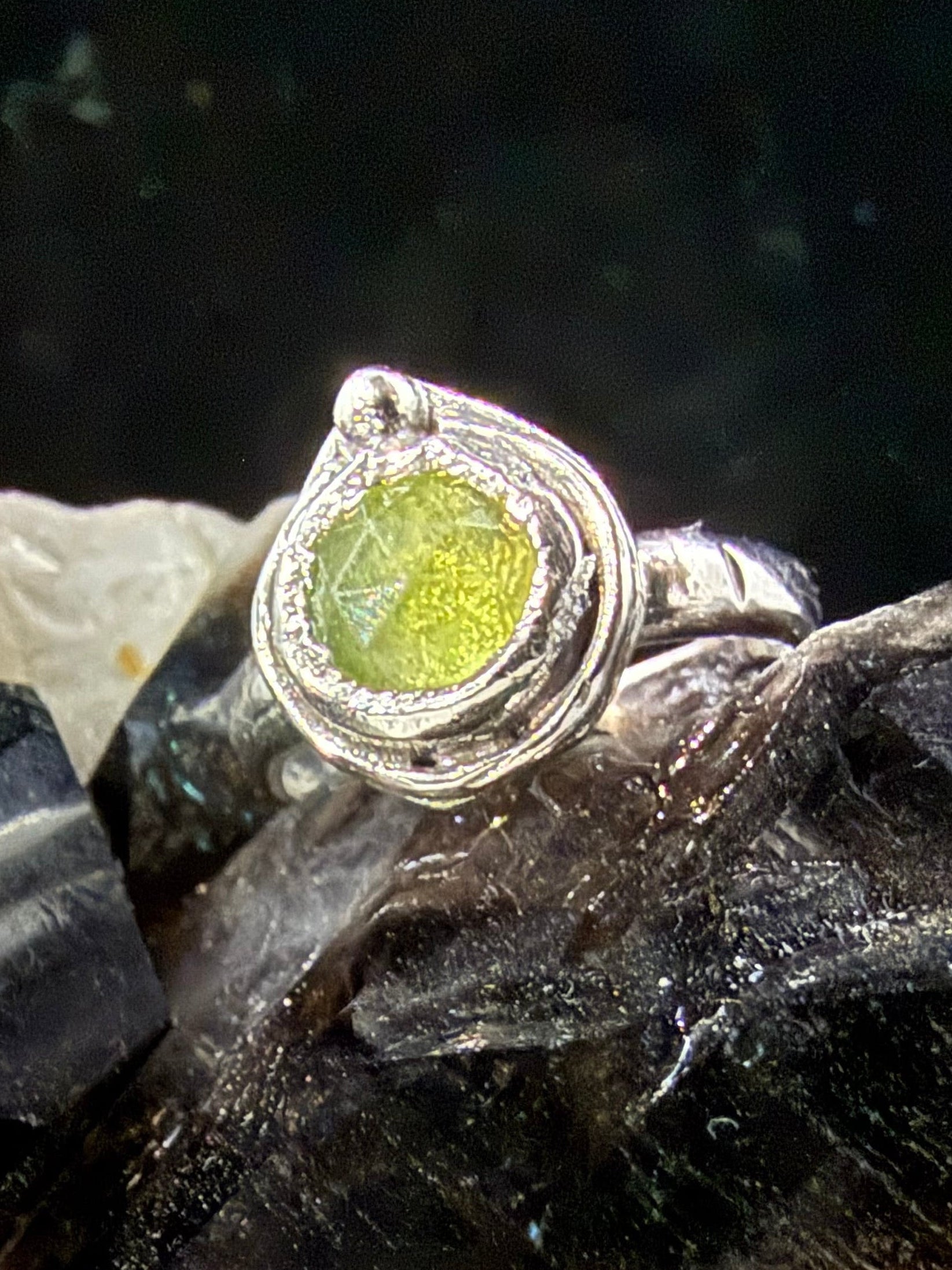 Limelight Peridot Ring