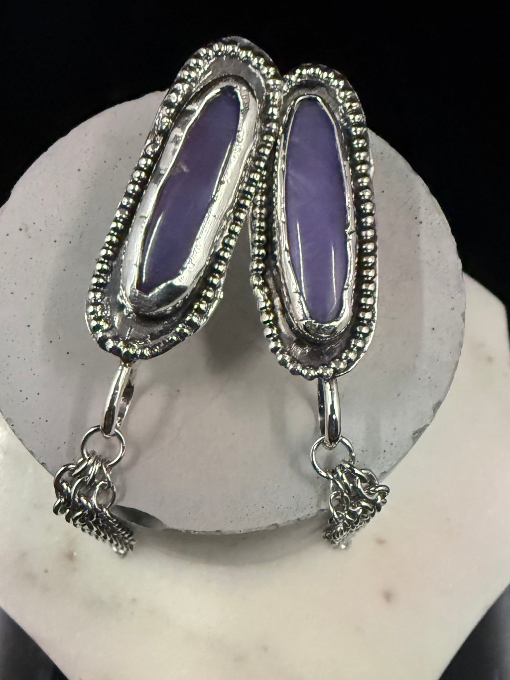 Lavender Marriage Alt Earrings