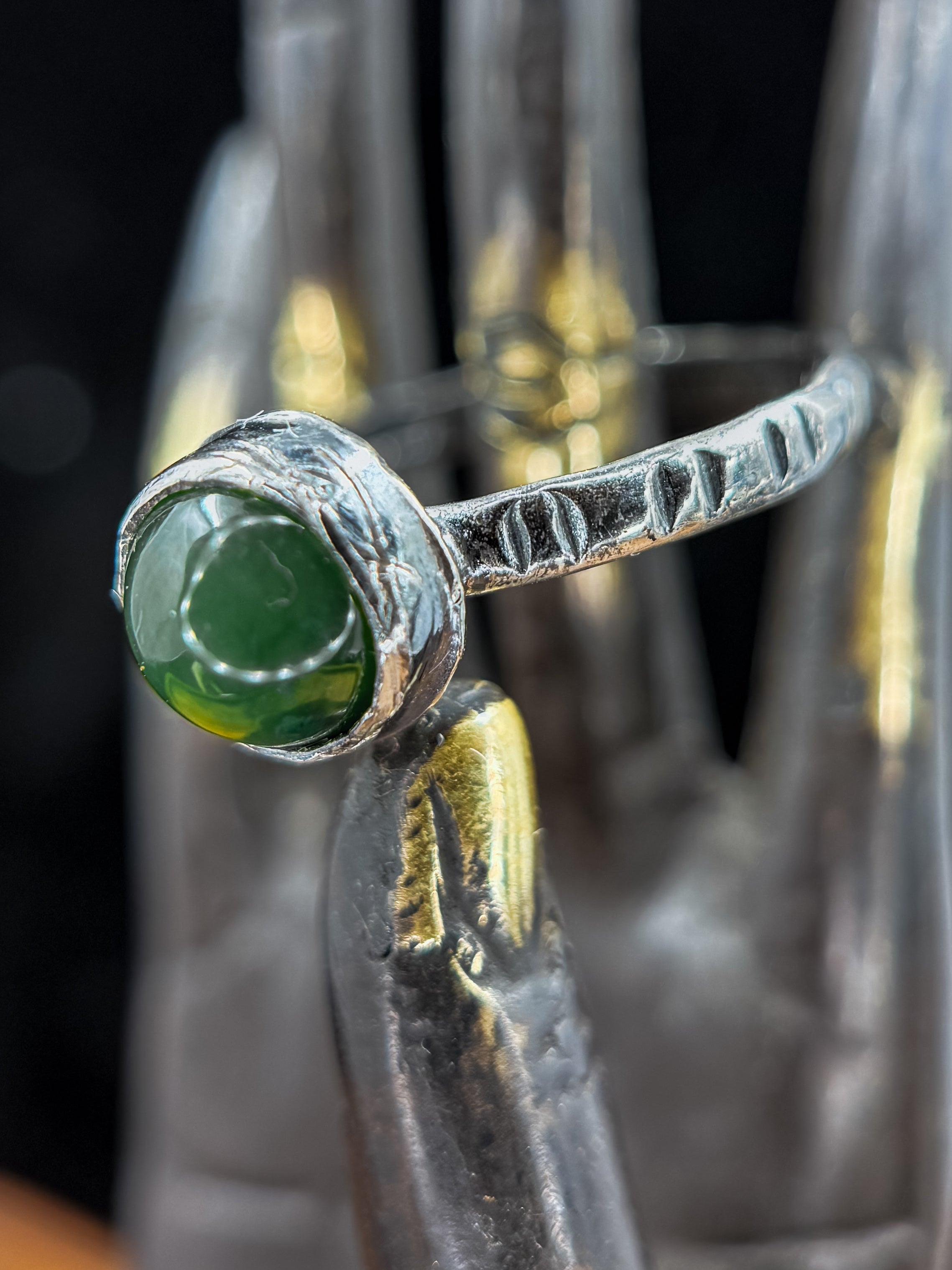 Jade Modern Stacking Ring