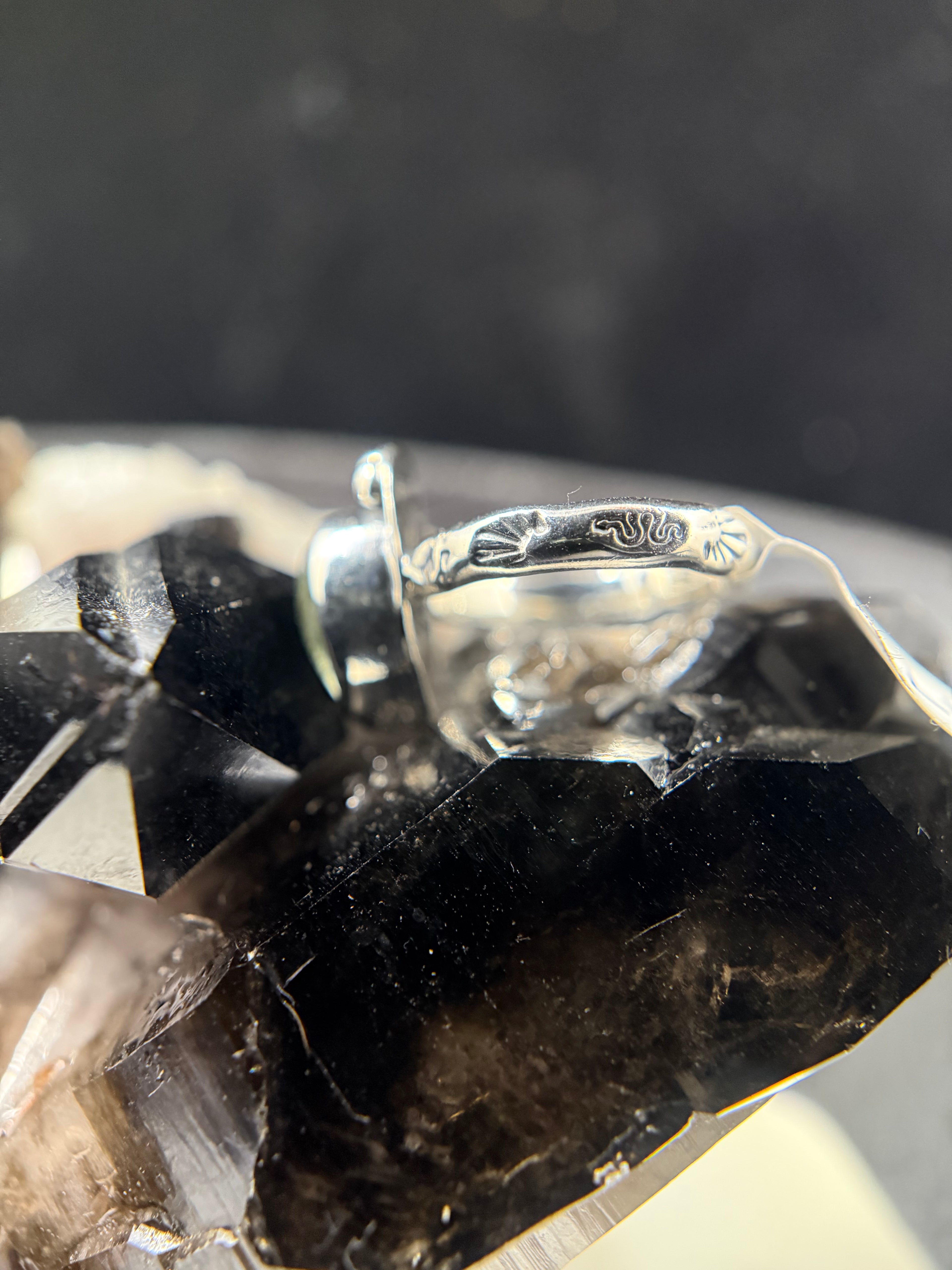 Words Are Worthless Rutile Ring