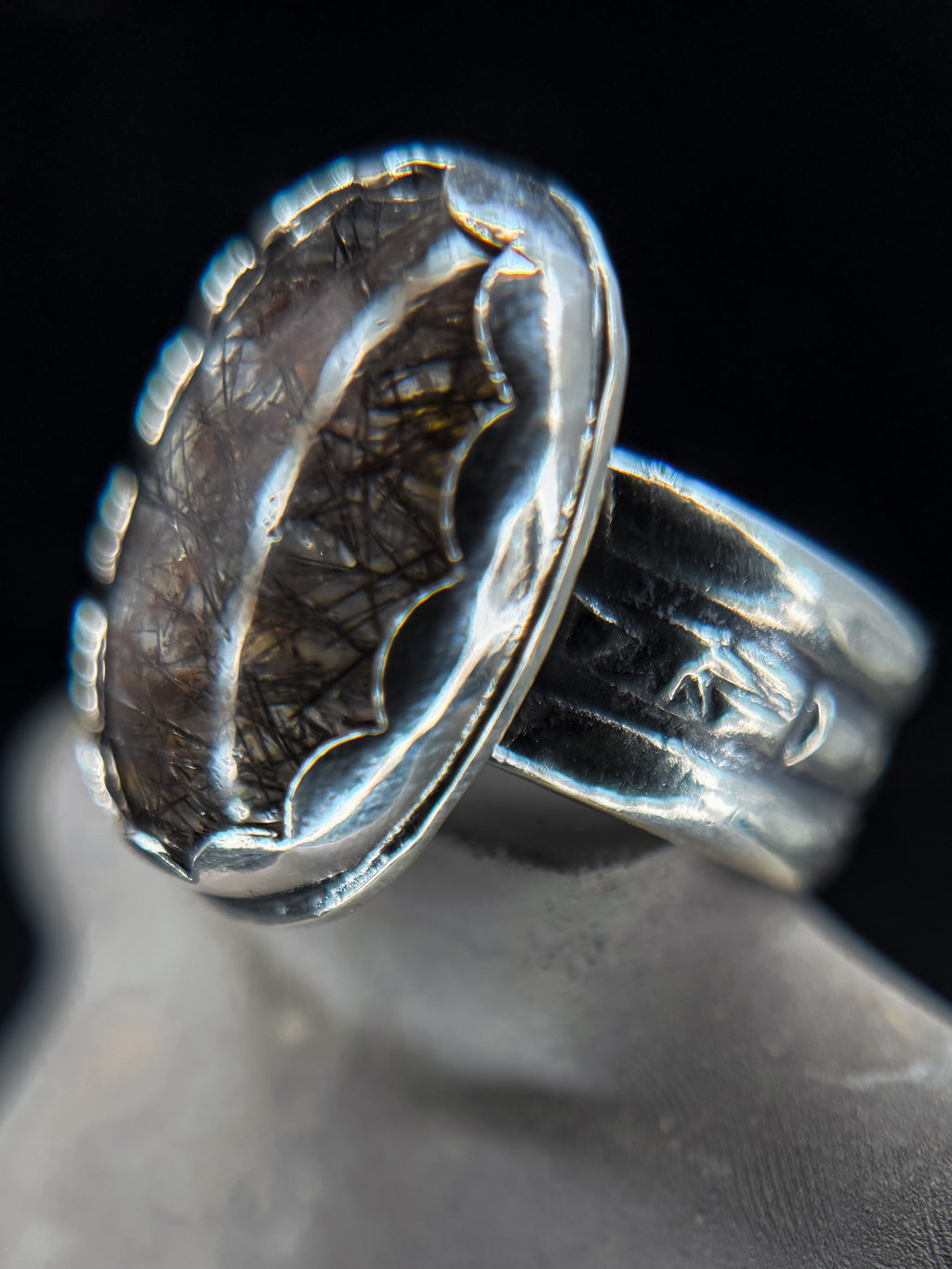 Northern Attitude Tourmalated Quartz Ring