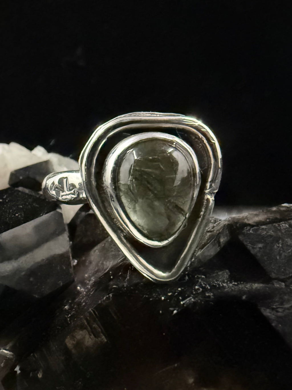 Garden Cabbage Rutilated Quartz Ring