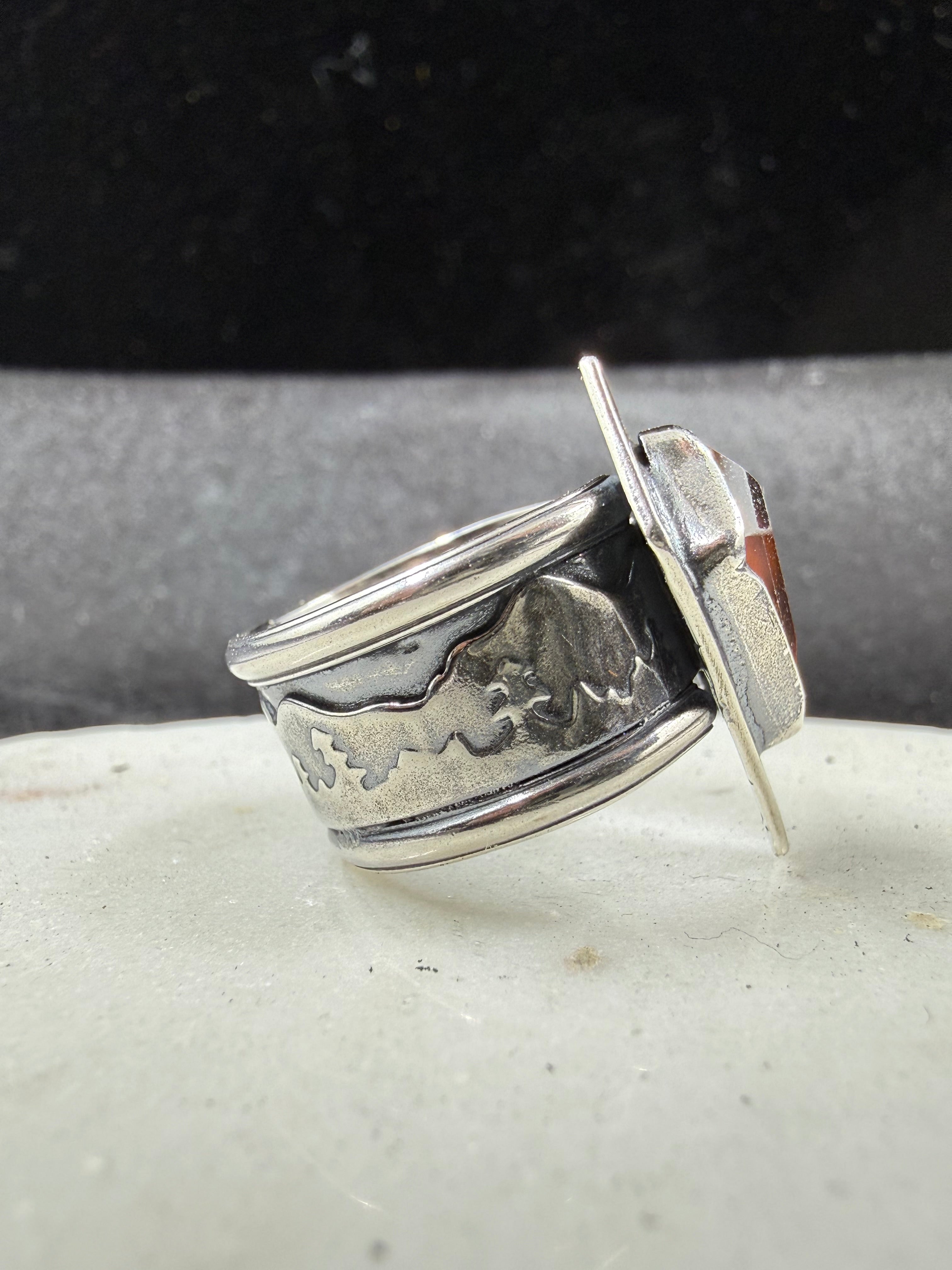 Theme Park Garnet Ring
