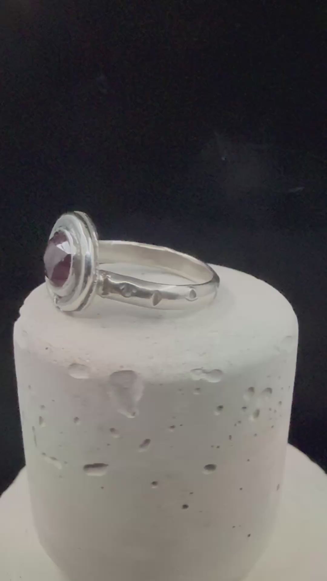 Cerberus Berry Tourmaline Ring