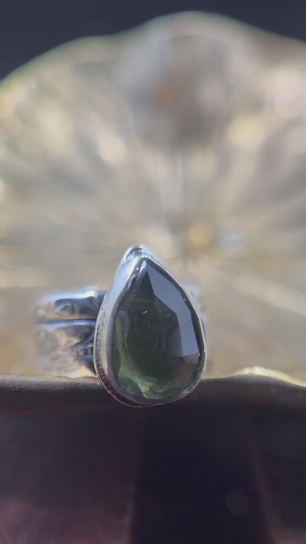 Suburban Requiem Moldavite Ring
