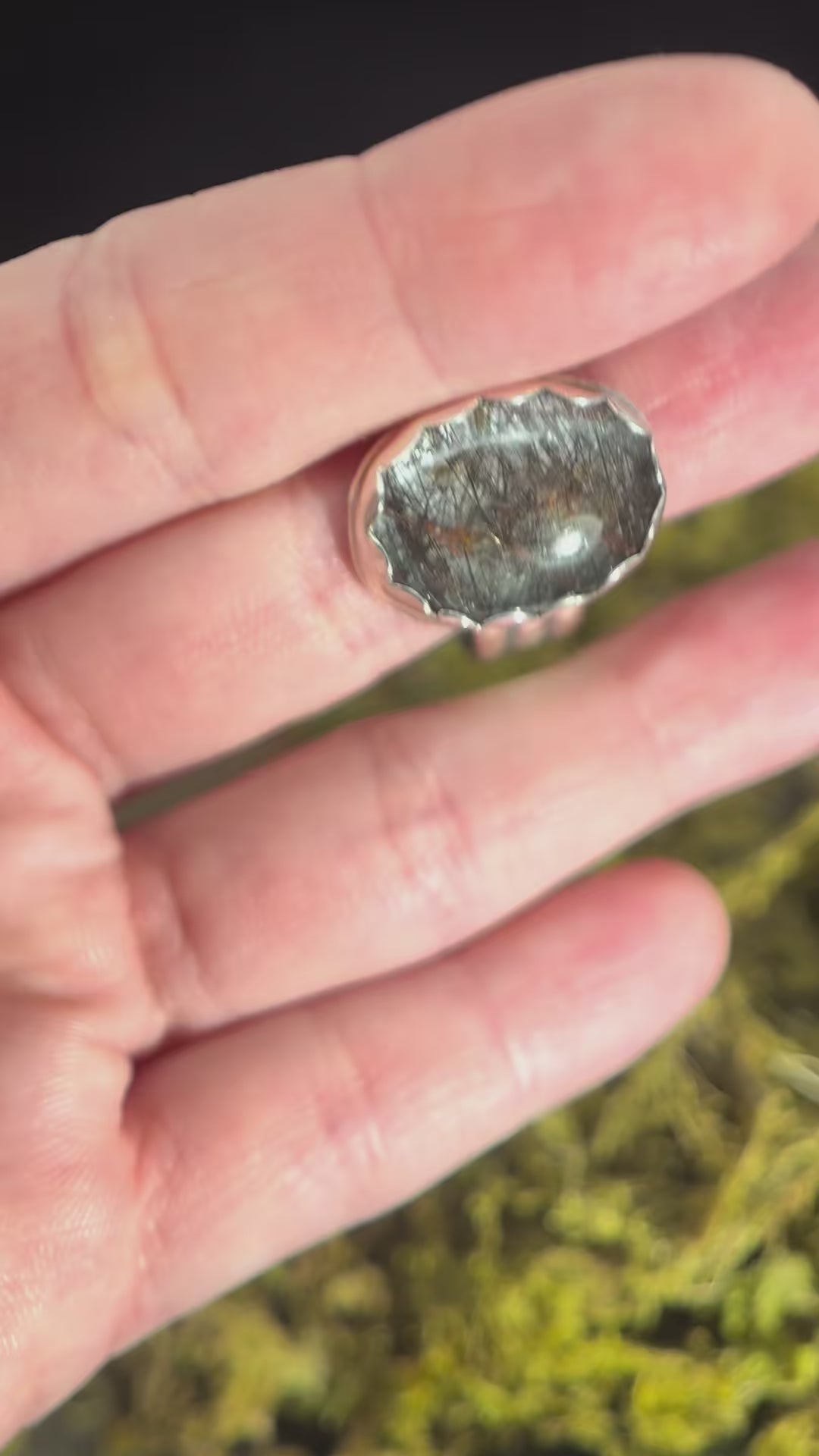 Northern Attitude Tourmalated Quartz Ring