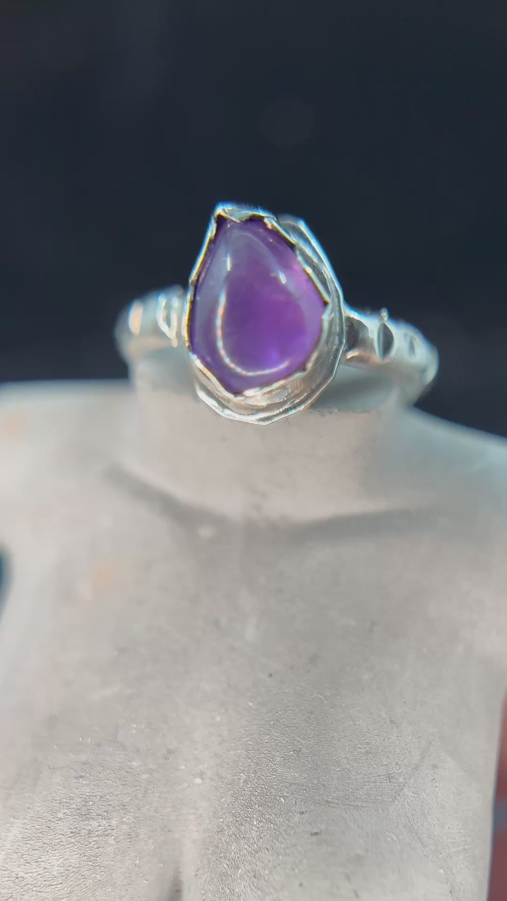 Amethyst’s Lilac Tears Ring