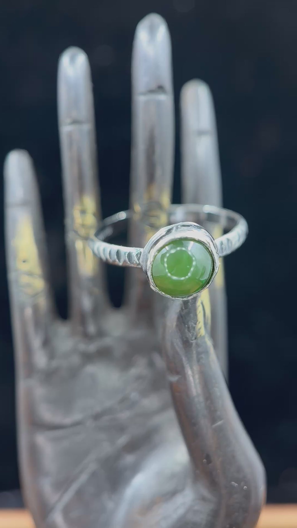 Jade Modern Stacking Ring
